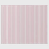 Dusty Pink Pinstripe - Minimalist Pattern ラッピングペーパー (フラット)