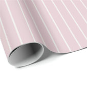 Dusty Pink Pinstripe - Minimalist Pattern ラッピングペーパー (ロールコーナー)