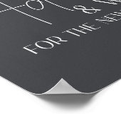 Dusty Pink Purple Floral Card & Gifts Sign ポスター (角)