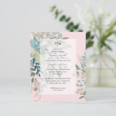 Dusty Pink Sageの式結婚と披露宴請求書 (スタンド正面)