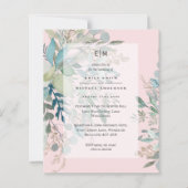 Dusty Pink Sageの式結婚と披露宴請求書 (正面)