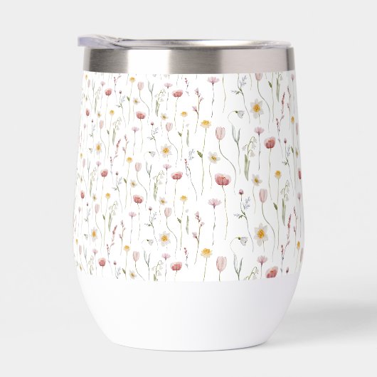 Dusty Pink Watercolor Wildflower (右面)