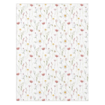 Dusty Pink Watercolor Wildflower