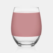 Dusty Rose ステムなしワイングラス (左)