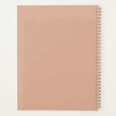 Dusty Rose 8.5 x 11 Weekly Planner プランナー手帳 (裏面)
