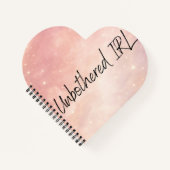 Dusty rose and moon milk AI art  ノートブック (正面)