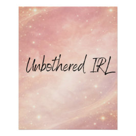 Dusty rose and moon milk AI art  ポスター