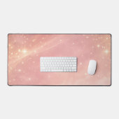 Dusty rose and moon milk sparkles AI art  デスクマット (キーボード&マウス)