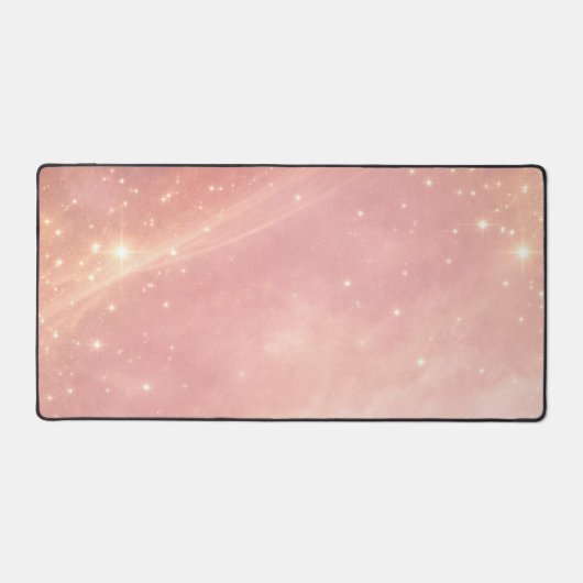 Dusty rose and moon milk sparkles AI art  デスクマット (正面)