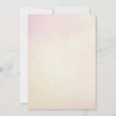 Dusty Rose & Antique Yellow Watercolor Baptism 招待状 (裏面)