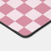 Dusty rose checkerboard pattern デスクマット (コーナー)