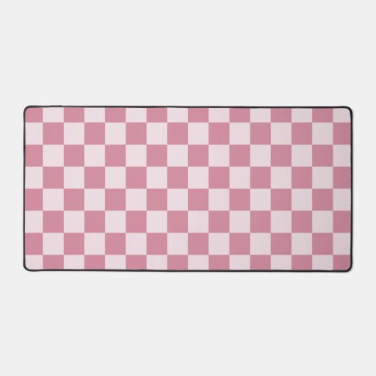 Dusty rose checkerboard pattern デスクマット (正面)