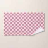 Dusty rose checkerboard pattern バスタオルセット (ハンドタオル)