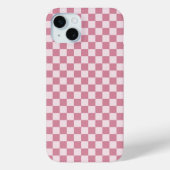 Dusty rose checkerboard pattern Case-Mate iPhoneケース (裏面)