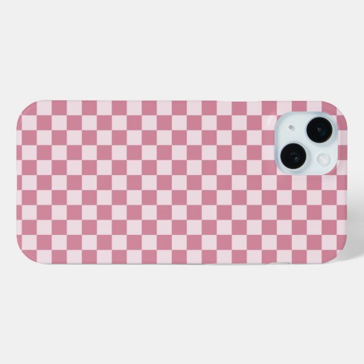 Dusty rose checkerboard pattern Case-Mate iPhoneケース (裏面 (横))