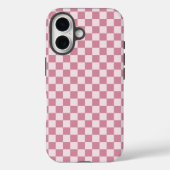 Dusty rose checkerboard pattern Case-Mate iPhoneケース (裏面)