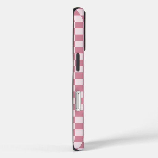 Dusty rose checkerboard pattern Case-Mate iPhoneケース (裏面 / 右)