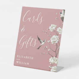 Dusty Rose Chinoiserie Cards And Gifts Wedding 台座サイン