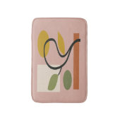 Dusty Rose Contemporary Geometric  バスマット (正面縦)