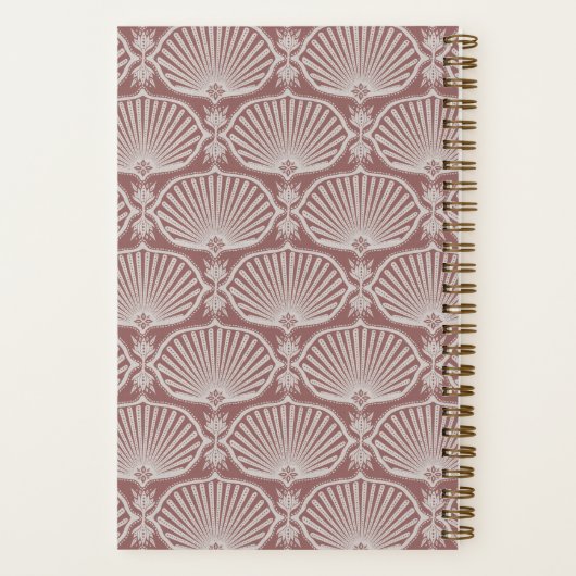 Dusty Rose | Deco Fans Personalized Notebook ノートブック (裏面)
