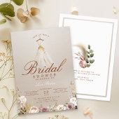 Dusty Rose & Eucalyptus Fall Bridal Shower 招待状