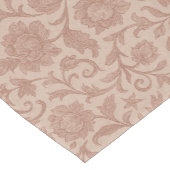 Dusty Rose Floral Brocade Pattern ショートテーブルランナー (コーナー)