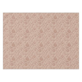 Dusty Rose Floral Brocade Pattern テーブルクロス (正面(横))