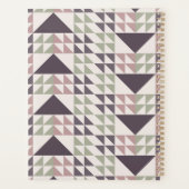 Dusty Rose Geometric Quilt Pattern プランナー手帳 (裏面)