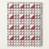 Dusty Rose Geometric Quilt Pattern プランナー手帳 (裏面)
