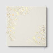 Dusty Rose Gold Floral Wedding ゲストブック (裏面)