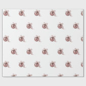 DUSTY ROSE HOLIDAY ORNAMENT WRAPPING PAPER ラッピングペーパー (フラット)