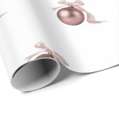 DUSTY ROSE HOLIDAY ORNAMENT WRAPPING PAPER ラッピングペーパー (ロールコーナー)