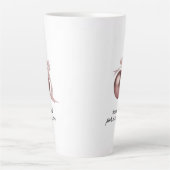 DUSTY ROSE LATTE MUG FOR CHIC HOLIDAY カフェラテマグ (正面)