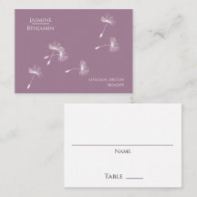 Dusty Rose Mauve Dandelion Seed Wedding