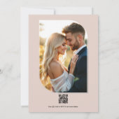 Dusty Rose, Merlot & Antique Gold Floral Wedding 招待状 (裏面)