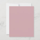 Dusty rose monogrammed wreath birthday invitation (裏面)