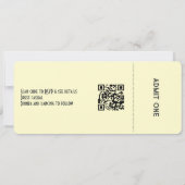 Dusty Rose, Muted Sage & Cream Cinema Wedding 招待状 (裏面)