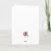 DUSTY ROSE ORNAMENT CARD FOR CHIC HOLIDAYS 5"x7" カード (裏面)