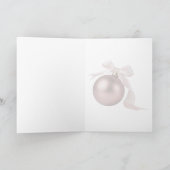 DUSTY ROSE ORNAMENT CARD FOR CHIC HOLIDAYS 5"x7" カード (内部)