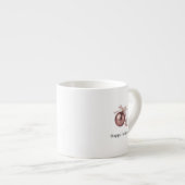 DUSTY ROSE ORNAMENT ESPRESSO MUG FOR CHIC HOLIDAYS エスプレッソカップ (正面右)