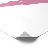 Dusty Rose Pink Lipstick Lips ポスター (角)