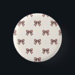 Dusty Rose Pink Ribbon Bows Coquette Birthday Part 缶バッジ<br><div class="desc">Add a trendy, feminine touch to your celebration with this Dusty Rose Pink Ribbon Bows Coquette Birthday Party Button. Featuring a chic repeating bow pattern on a cream background, this pin-back button is the perfect accessory for the birthday girl, bridesmaids, or as a stylish party favor. It captures the popular...</div>