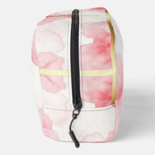 Dusty Rose Sprinkled Gold Frame Mäppchen Beutel ドップキット (右)