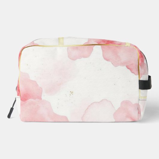 Dusty Rose Sprinkled Gold Frame Mäppchen Beutel ドップキット (裏面)