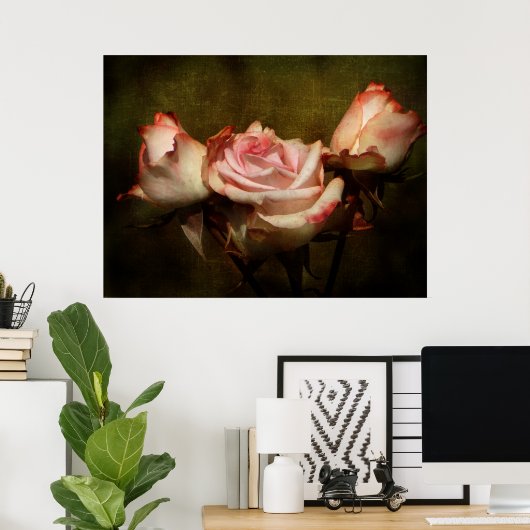 Dusty Rose Stretch Poster Print ポスター (ホームオフィス)