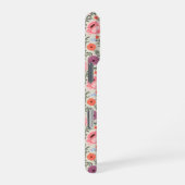 Dusty Rose Wildflowers Watercolor iPhoneケース (右側面)