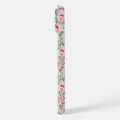 Dusty Rose Wildflowers Watercolor iPhoneケース (左側面)