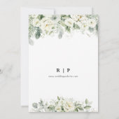 Dusty Sage Green写真カードで日付を保存 セーブザデート (裏面)