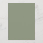 Dusty Sage Green Wedding | Elegant Garden Outdoor メニュー (裏面)