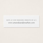 Dusty Violet結婚の水彩フローラRSVP (正面)